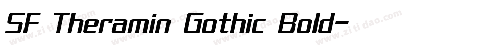 SF Theramin Gothic Bold字体转换